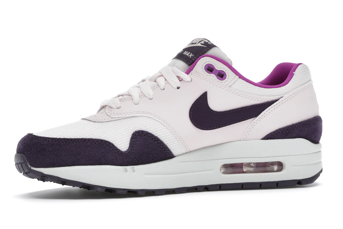 Vue 17 de Nike Air Max 1 Light Soft Pink Grand Purple 