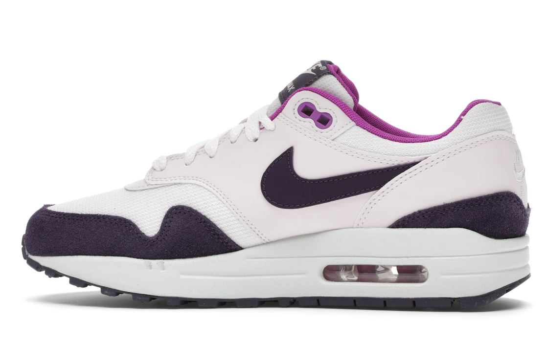Vue 20 de Nike Air Max 1 Light Soft Pink Grand Purple 