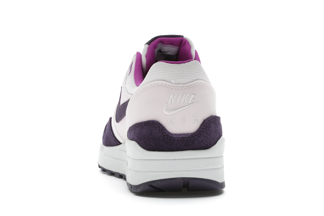 Vue 27 de Nike Air Max 1 Light Soft Pink Grand Purple 