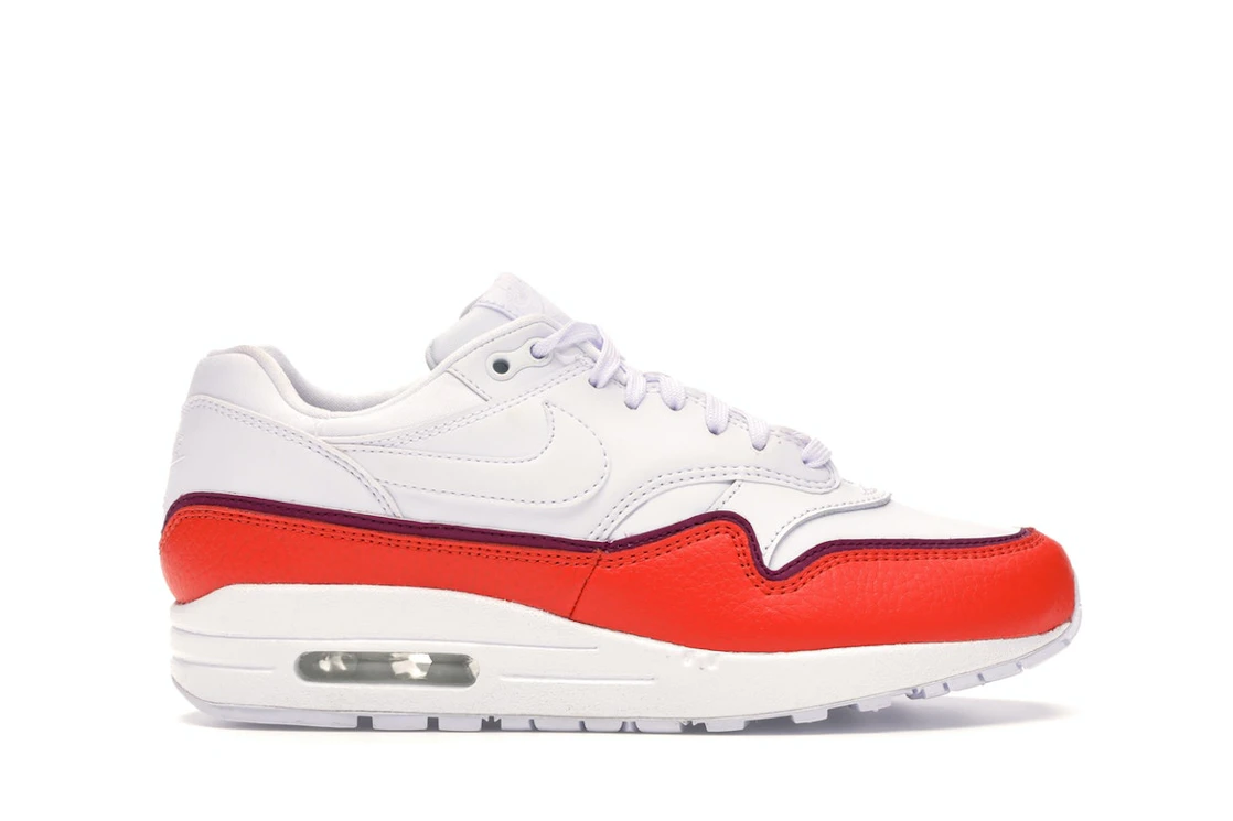 Vue 1 de Nike Air Max 1 Liner White Red 