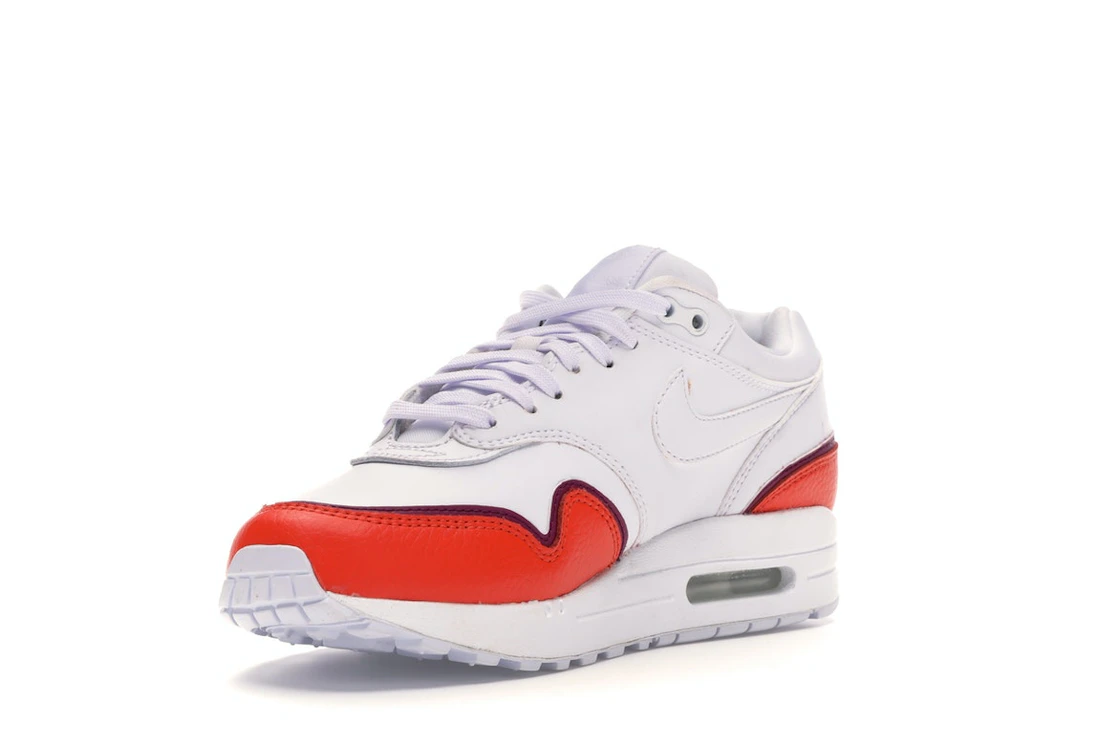 Vue 14 de Nike Air Max 1 Liner White Red 