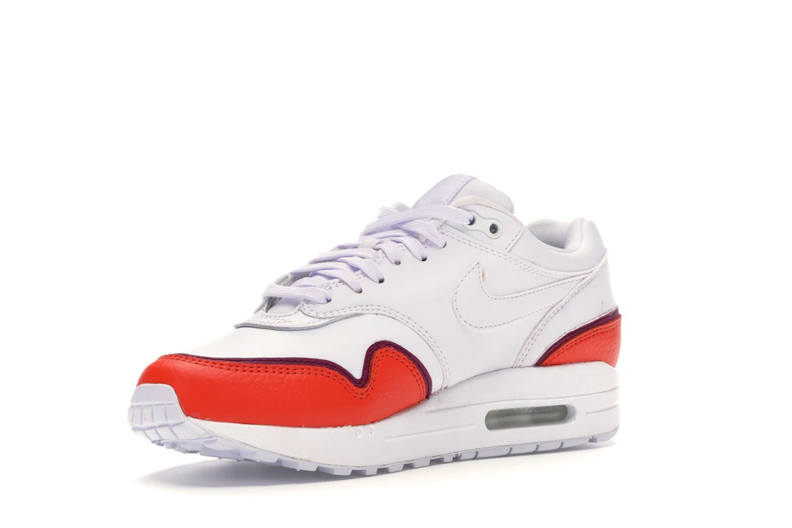 Vue 15 de Nike Air Max 1 Liner White Red 