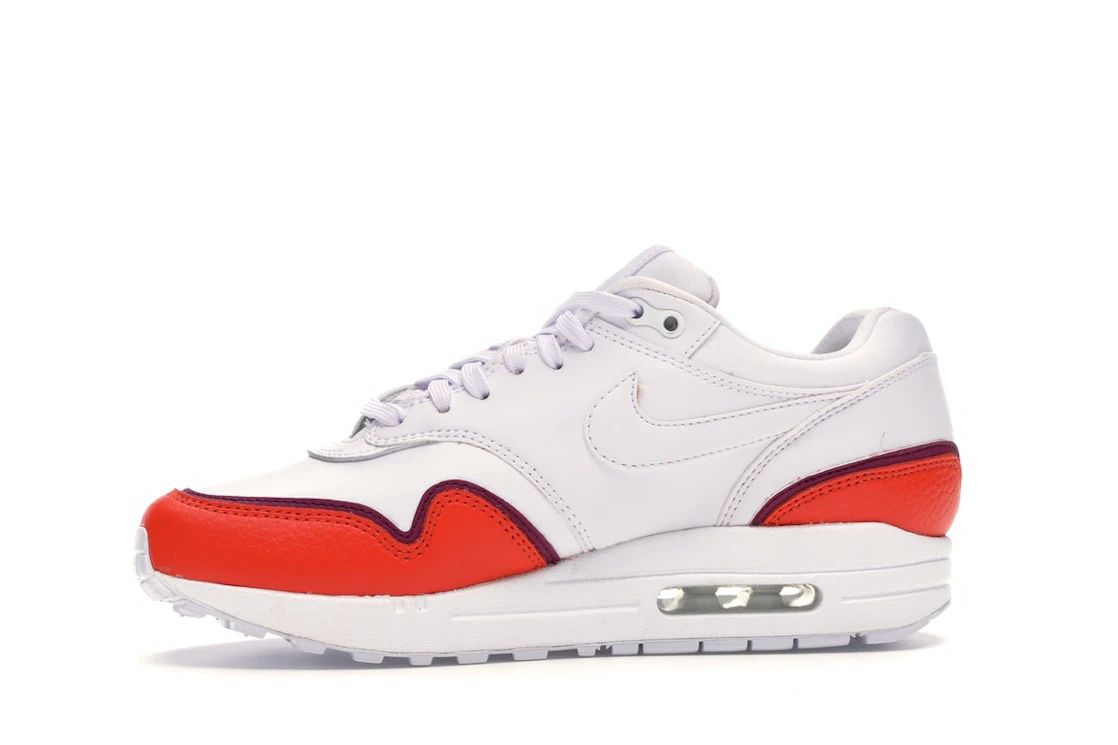 Vue 18 de Nike Air Max 1 Liner White Red 