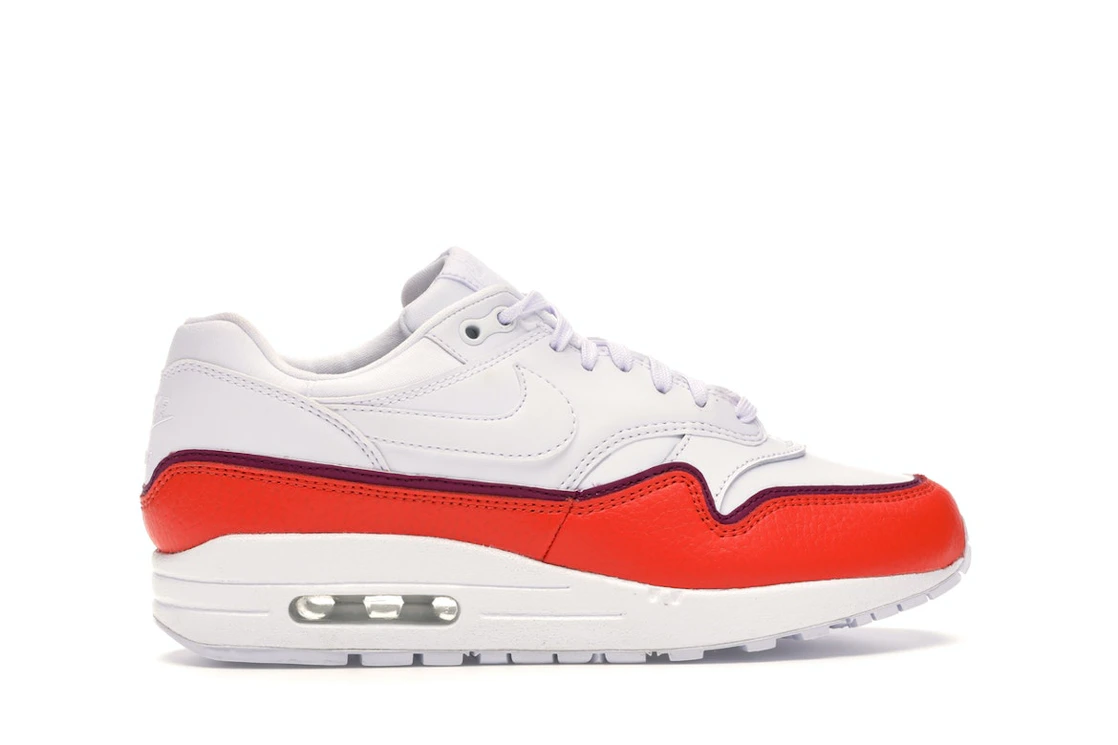 Vue 36 de Nike Air Max 1 Liner White Red 