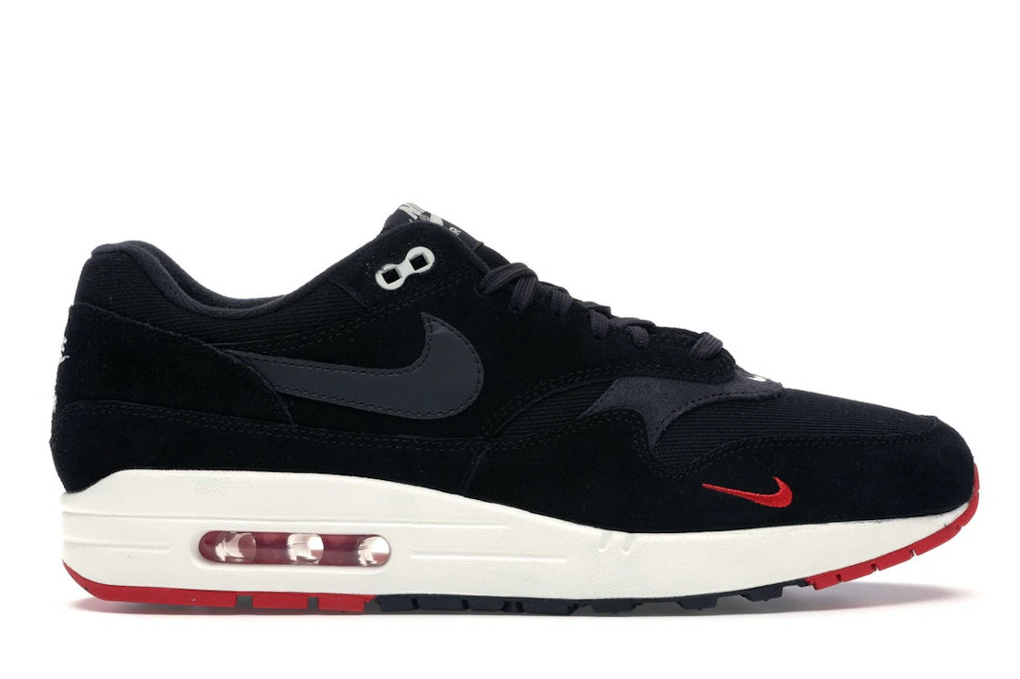 Vue 1 de Nike Air Max 1 Mini Swoosh Bred