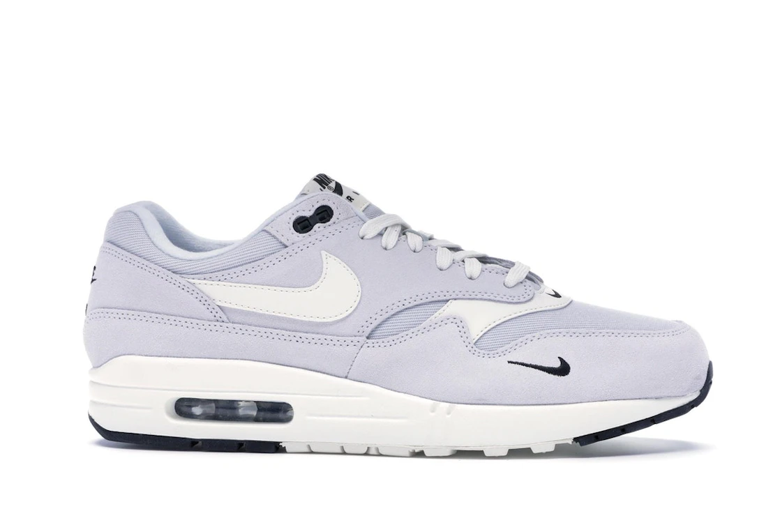 Vue 2 de Nike Air Max 1 Mini Swoosh Pure Platinum