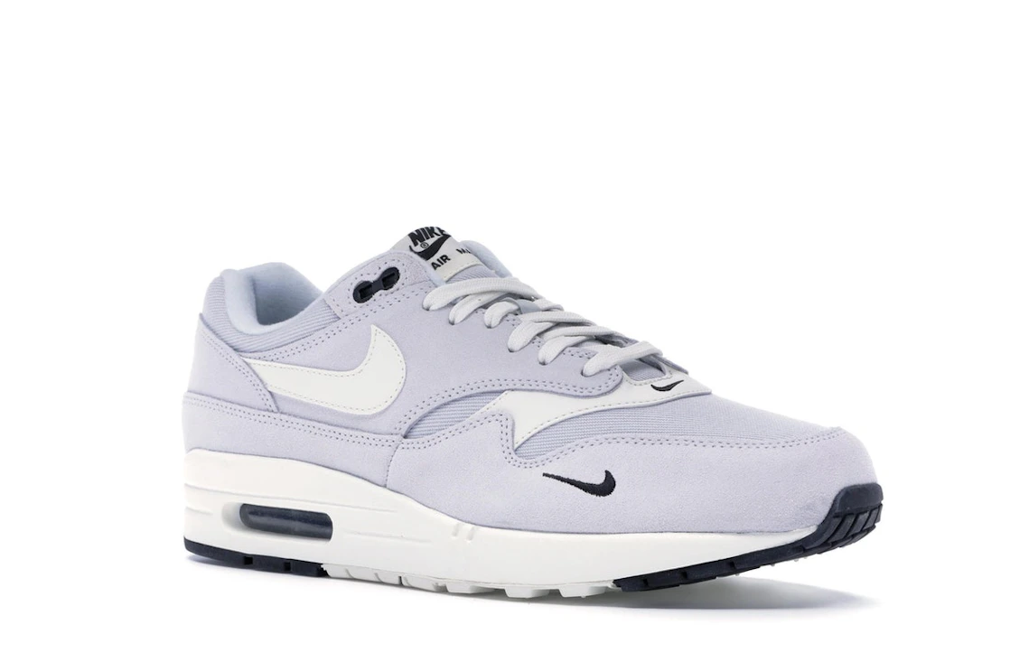 Vue 5 de Nike Air Max 1 Mini Swoosh Pure Platinum