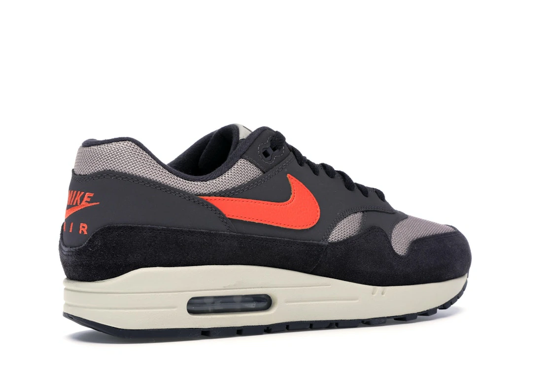 Vue 34 de Nike Air Max 1 Oil Grey Wild Mango