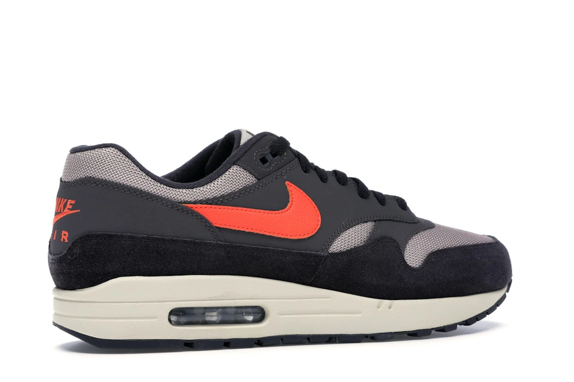 Vue 35 de Nike Air Max 1 Oil Grey Wild Mango