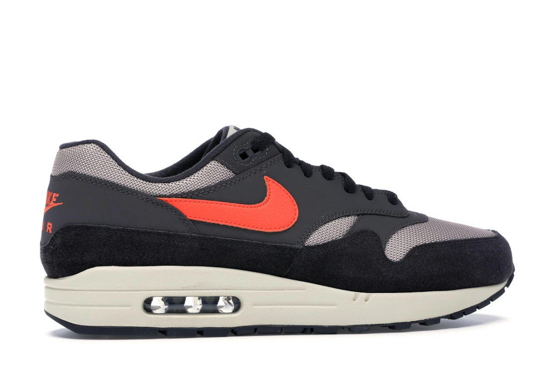 Vue 36 de Nike Air Max 1 Oil Grey Wild Mango