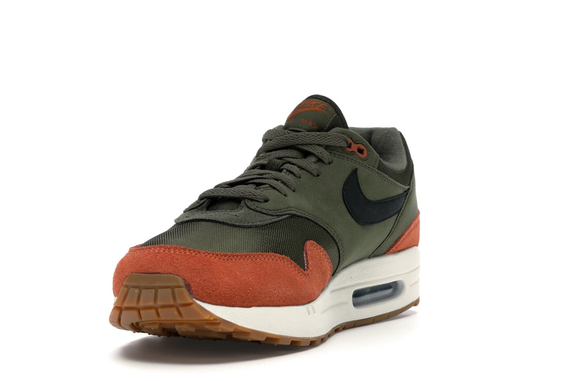 Vue 13 de Nike Air Max 1 Olive Canvas Dark Russet