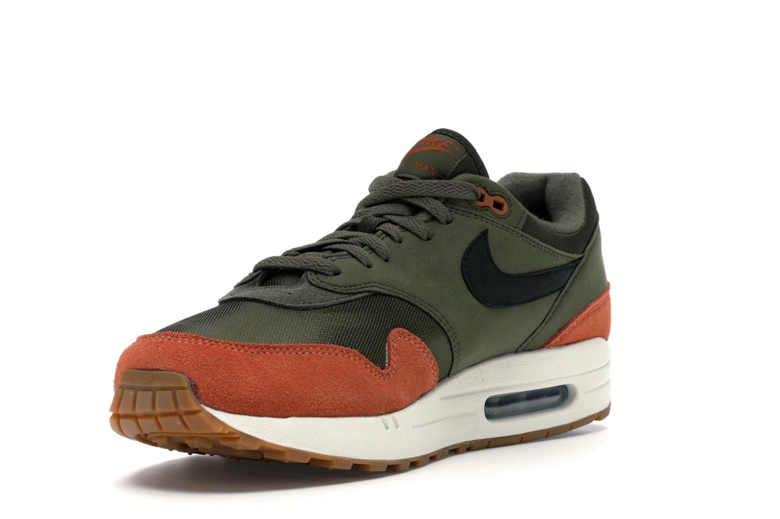 Vue 14 de Nike Air Max 1 Olive Canvas Dark Russet