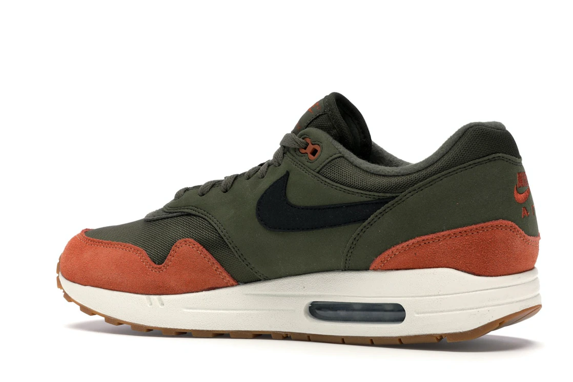 Vue 22 de Nike Air Max 1 Olive Canvas Dark Russet