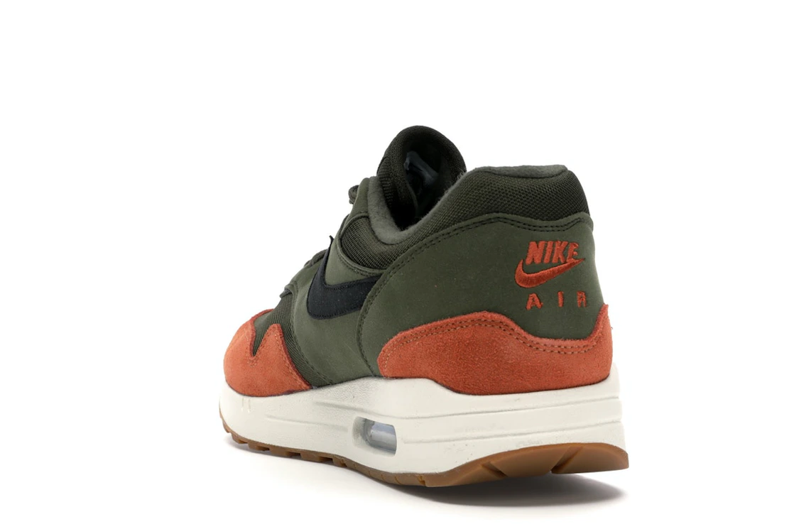 Vue 26 de Nike Air Max 1 Olive Canvas Dark Russet