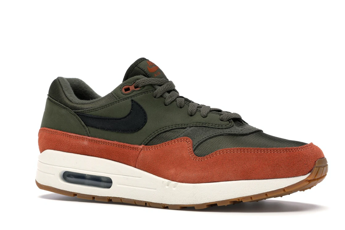 Vue 4 de Nike Air Max 1 Olive Canvas Dark Russet