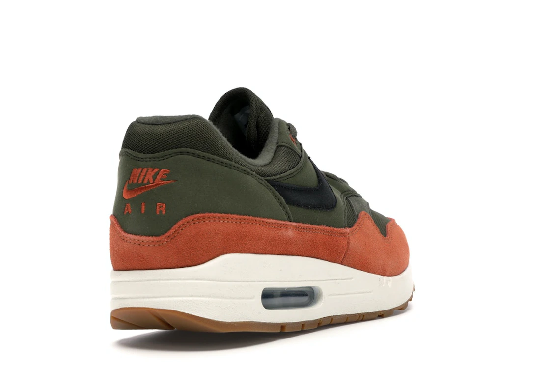 Vue 31 de Nike Air Max 1 Olive Canvas Dark Russet