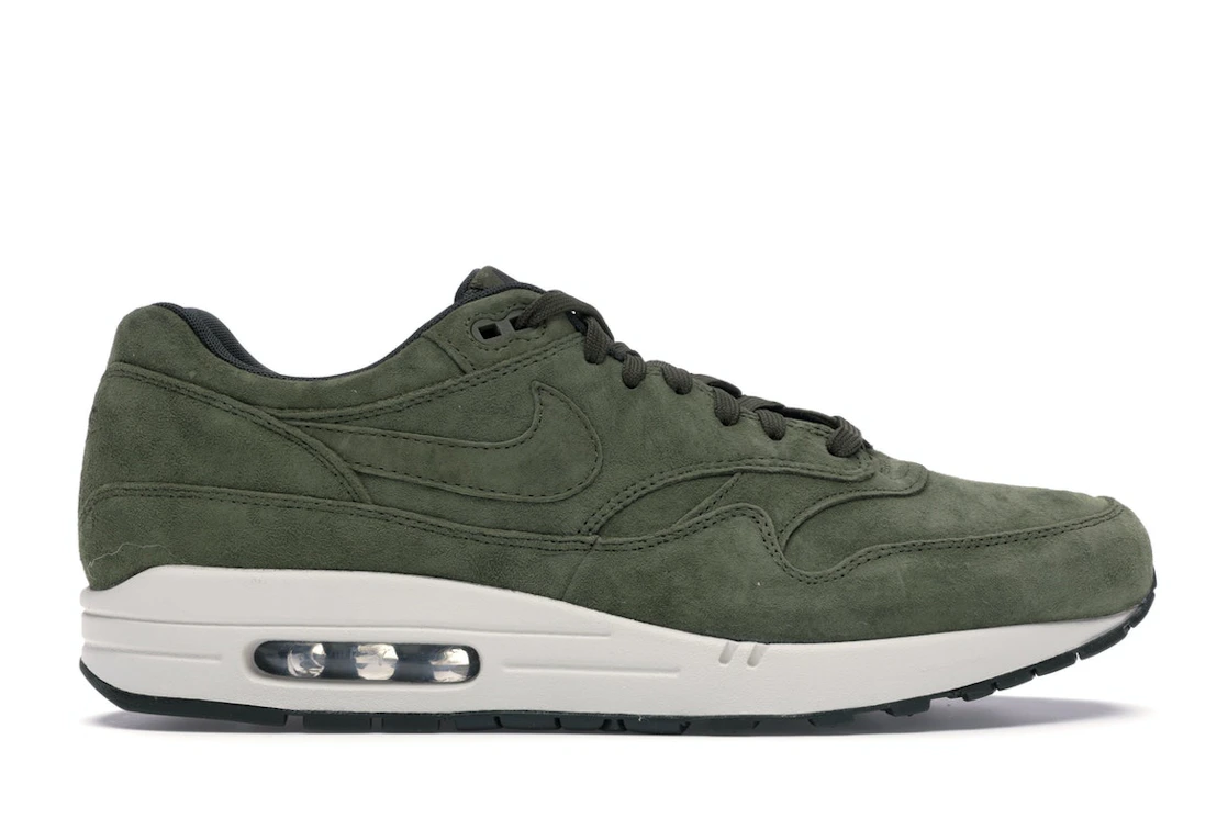 Vue 1 de Nike Air Max 1 Olive Canvas Suede