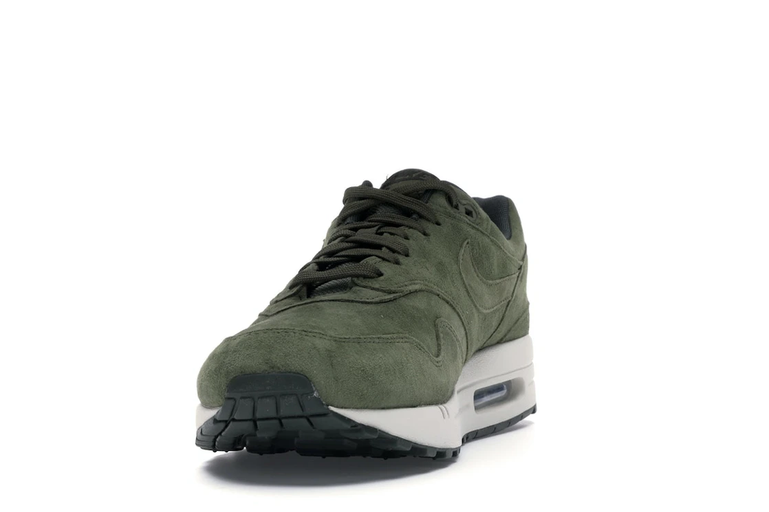Vue 12 de Nike Air Max 1 Olive Canvas Suede