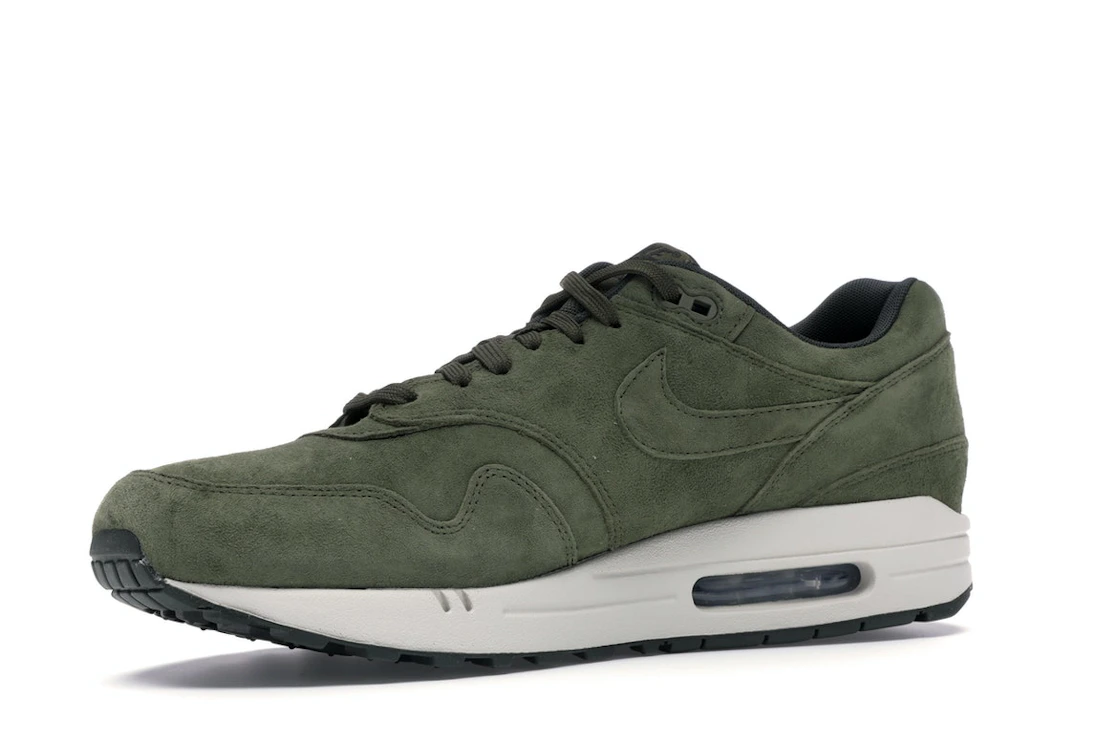Vue 16 de Nike Air Max 1 Olive Canvas Suede