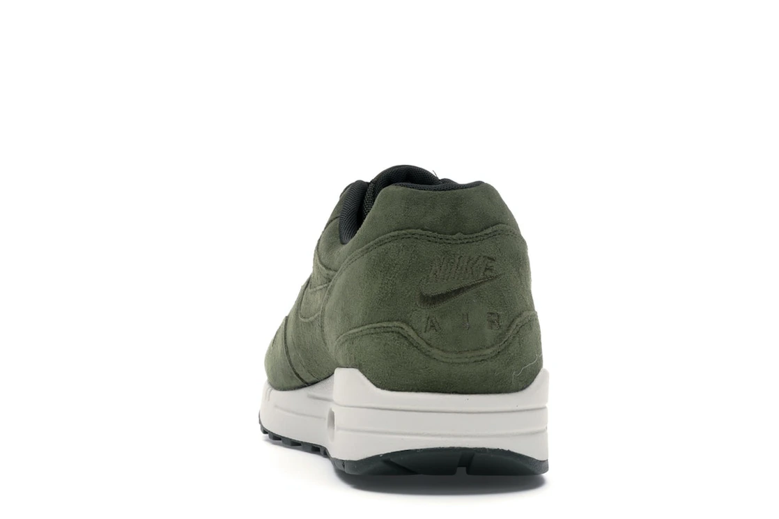Vue 27 de Nike Air Max 1 Olive Canvas Suede