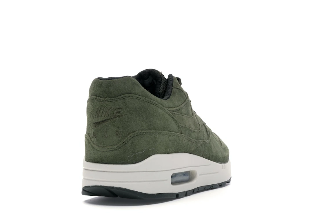 Vue 30 de Nike Air Max 1 Olive Canvas Suede