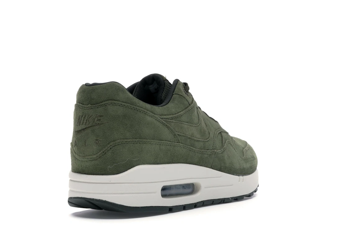Vue 31 de Nike Air Max 1 Olive Canvas Suede