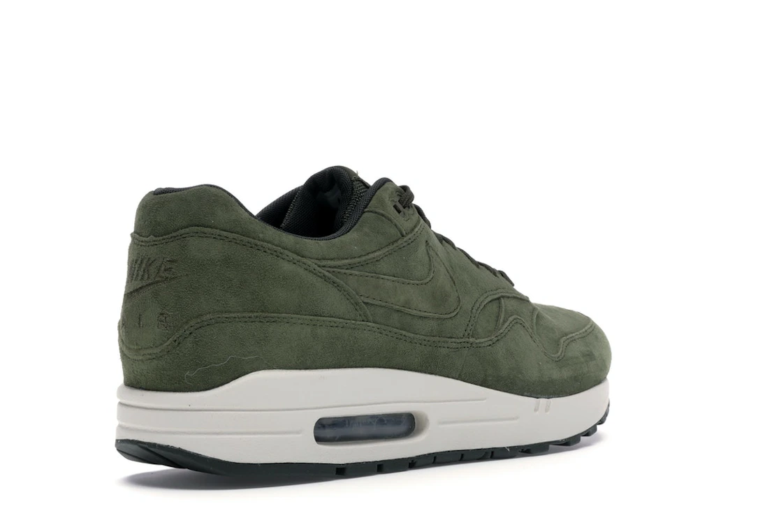 Vue 32 de Nike Air Max 1 Olive Canvas Suede