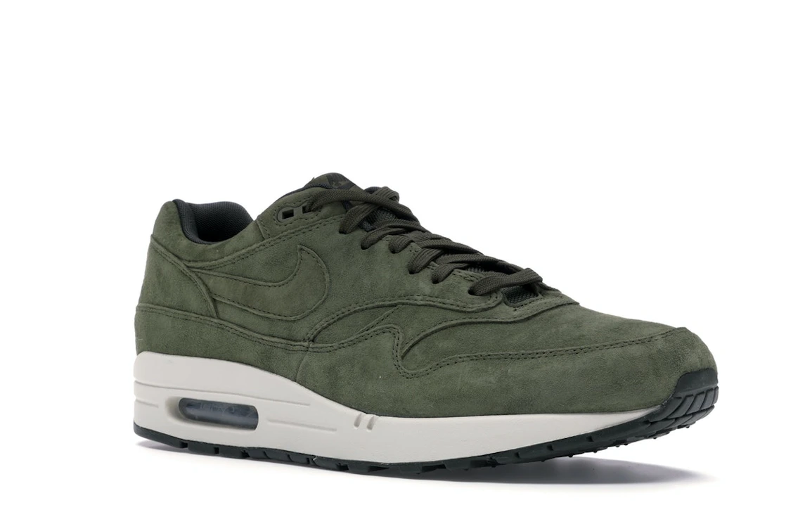 Vue 5 de Nike Air Max 1 Olive Canvas Suede