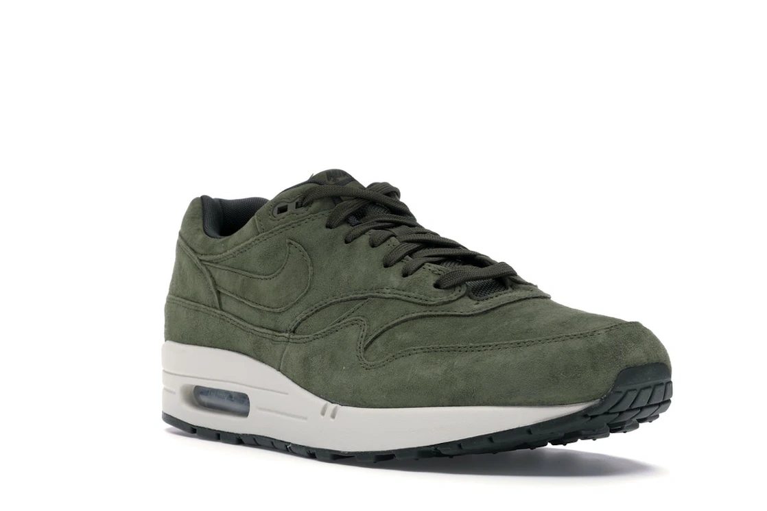 Vue 6 de Nike Air Max 1 Olive Canvas Suede