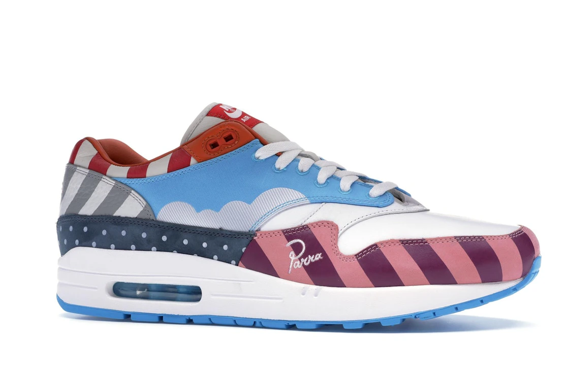 Vue 3 de Nike Air Max 1 Parra (2018) (Friends and Family)