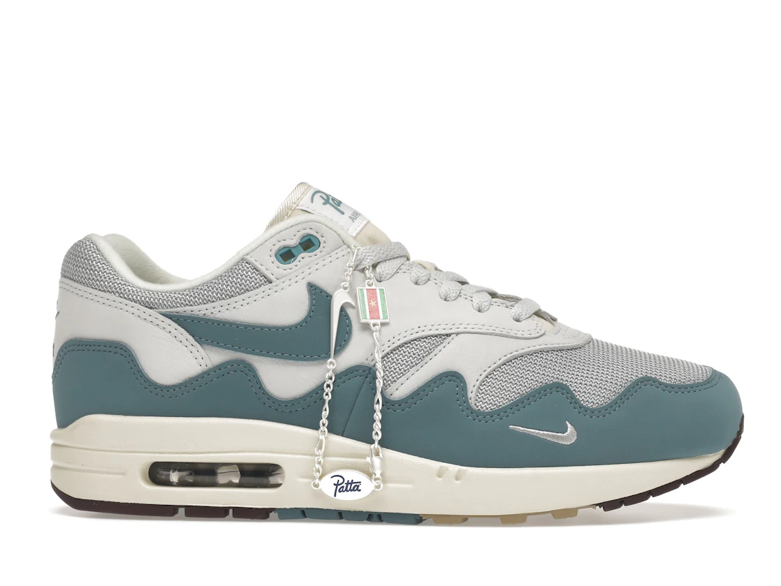 Vue 2 de Nike Air Max 1 Patta Waves Noise Aqua (with Bracelet)
