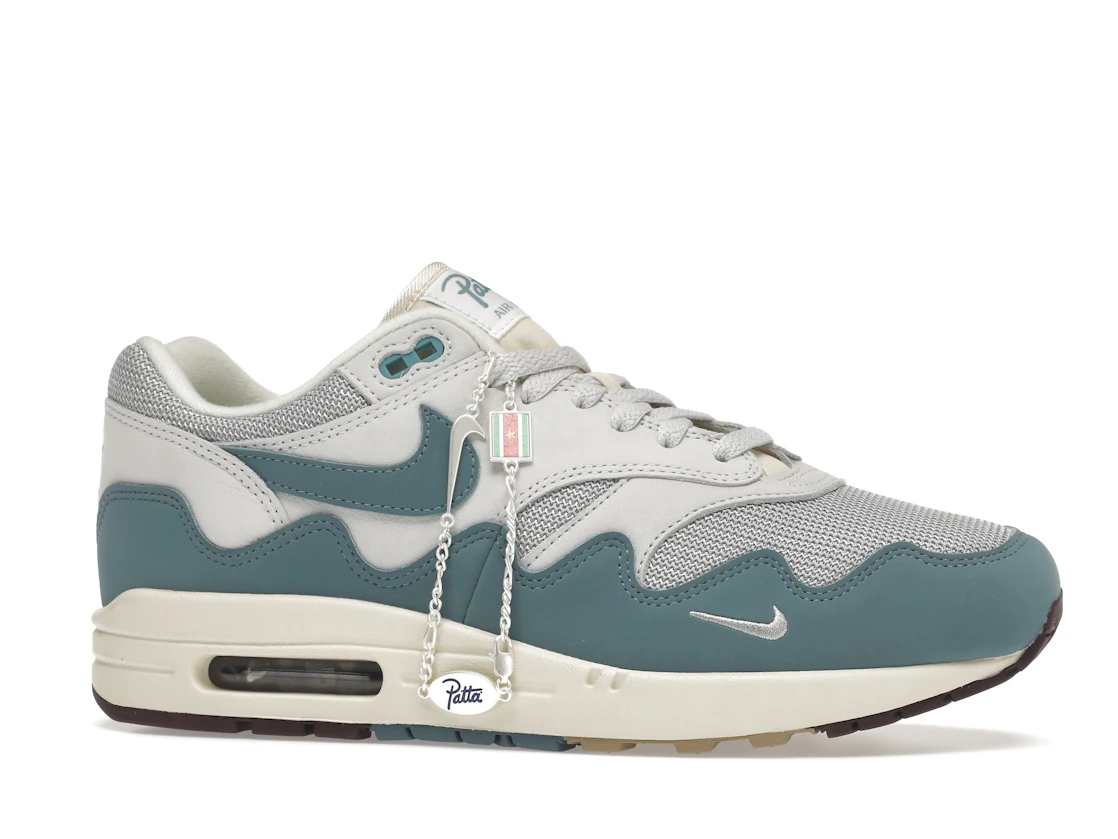 Vue 3 de Nike Air Max 1 Patta Waves Noise Aqua (with Bracelet)