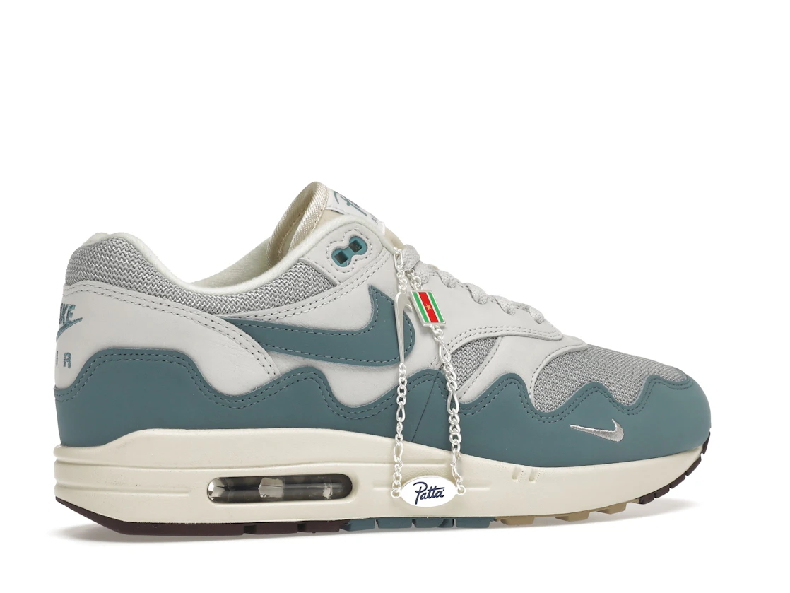 Vue 35 de Nike Air Max 1 Patta Waves Noise Aqua (with Bracelet)