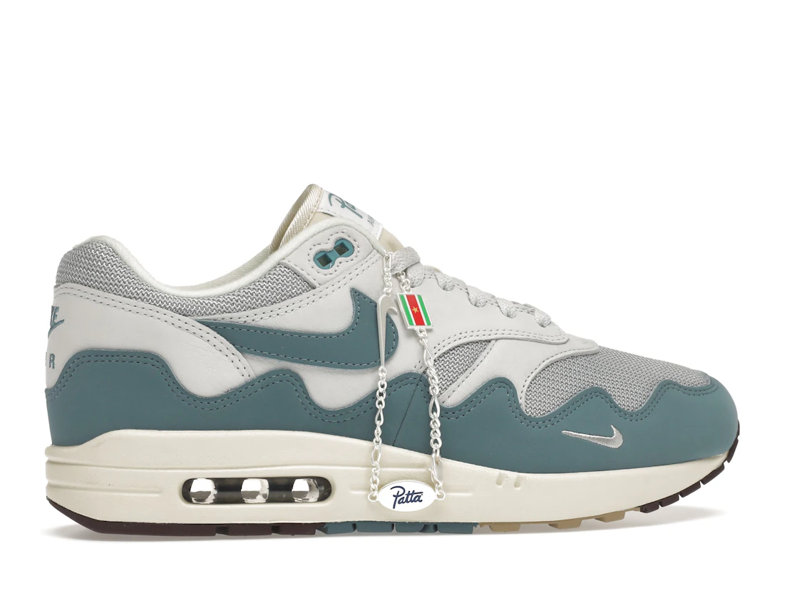 Vue 36 de Nike Air Max 1 Patta Waves Noise Aqua (with Bracelet)