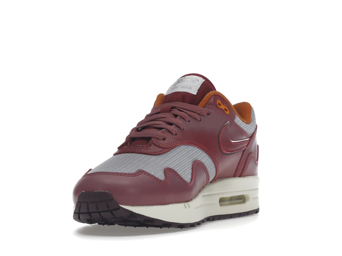 Vue 13 de Nike Air Max 1 Patta Waves Rush Maroon (without Bracelet)