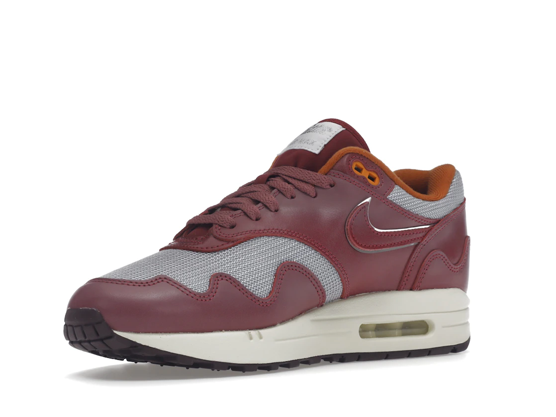 Vue 15 de Nike Air Max 1 Patta Waves Rush Maroon (without Bracelet)
