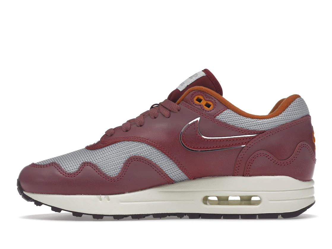 Vue 19 de Nike Air Max 1 Patta Waves Rush Maroon (without Bracelet)