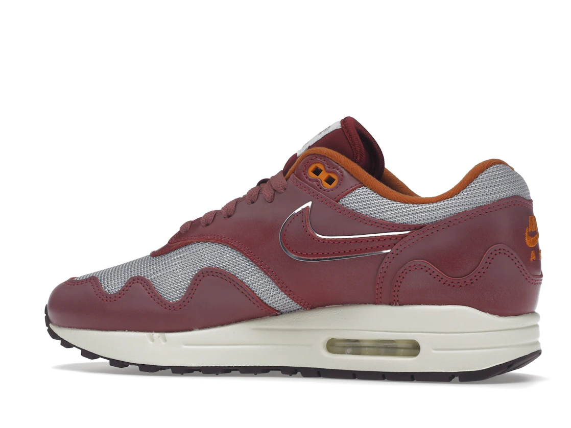 Vue 21 de Nike Air Max 1 Patta Waves Rush Maroon (without Bracelet)