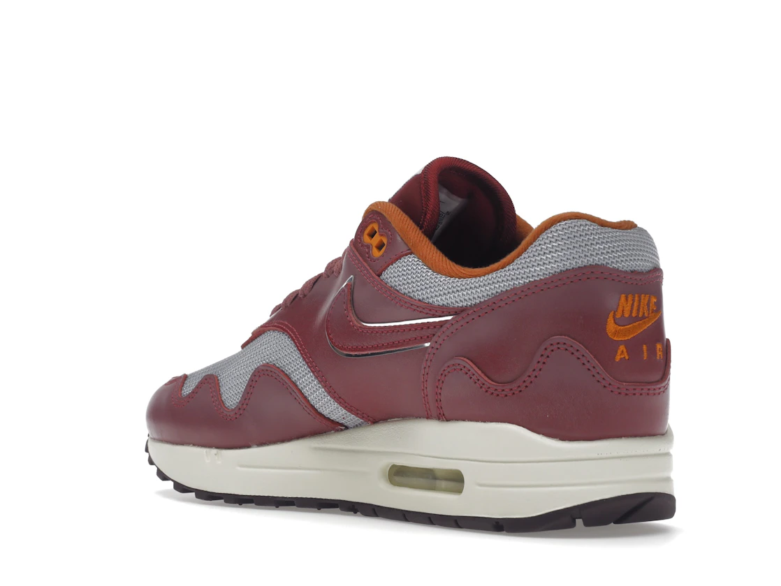 Vue 24 de Nike Air Max 1 Patta Waves Rush Maroon (without Bracelet)