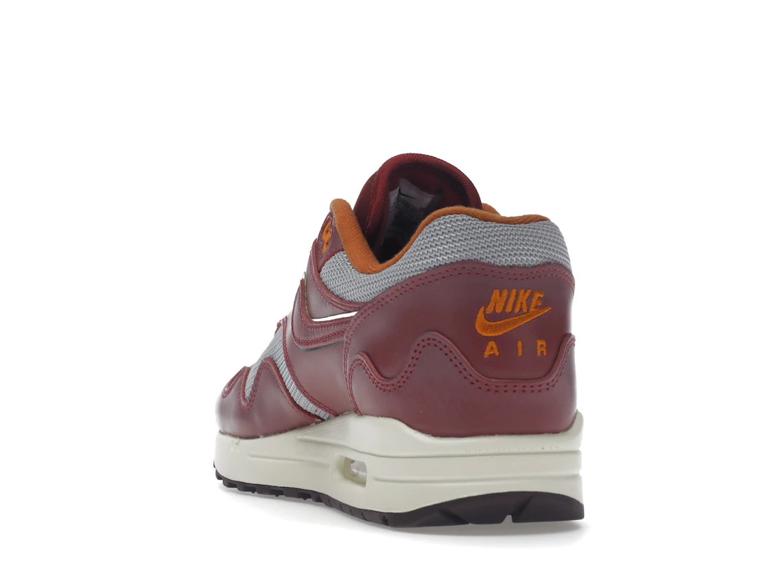 Vue 26 de Nike Air Max 1 Patta Waves Rush Maroon (without Bracelet)