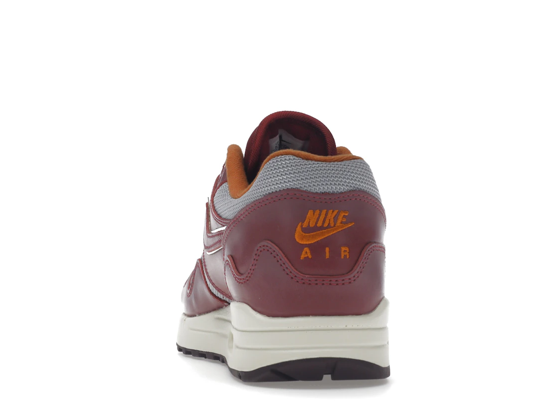 Vue 27 de Nike Air Max 1 Patta Waves Rush Maroon (without Bracelet)