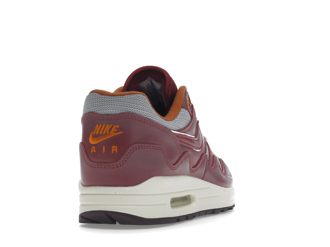 Vue 30 de Nike Air Max 1 Patta Waves Rush Maroon (without Bracelet)