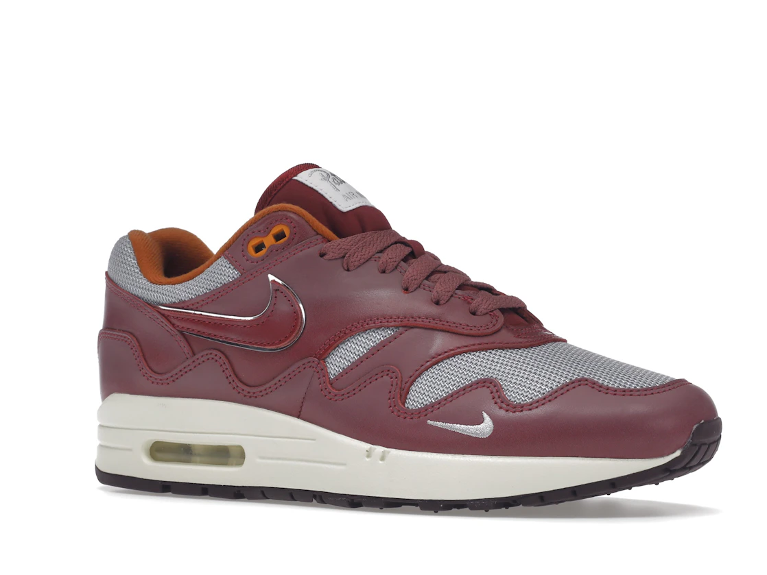 Vue 4 de Nike Air Max 1 Patta Waves Rush Maroon (without Bracelet)