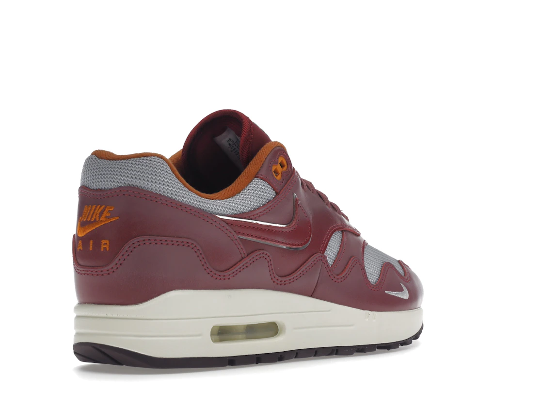 Vue 32 de Nike Air Max 1 Patta Waves Rush Maroon (without Bracelet)