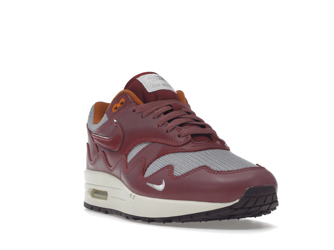 Vue 7 de Nike Air Max 1 Patta Waves Rush Maroon (without Bracelet)
