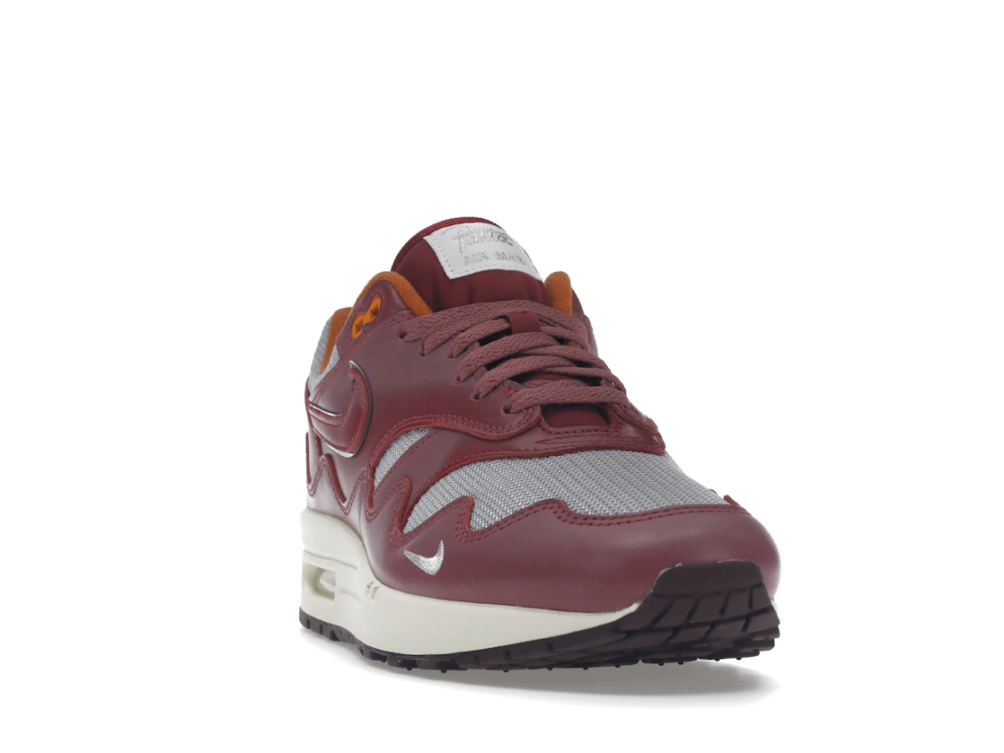Vue 8 de Nike Air Max 1 Patta Waves Rush Maroon (without Bracelet)