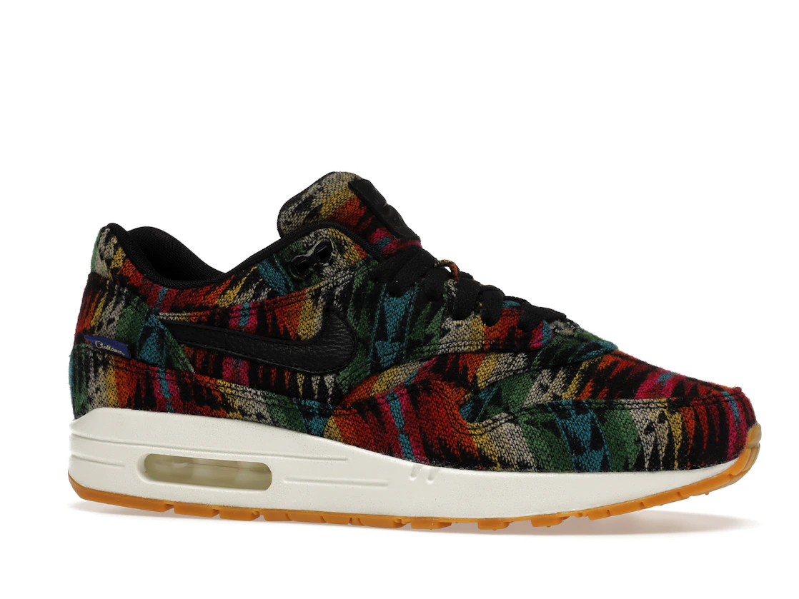 Vue 3 de Nike Air Max 1 Pendleton Wollen Mills (Black Swoosh)
