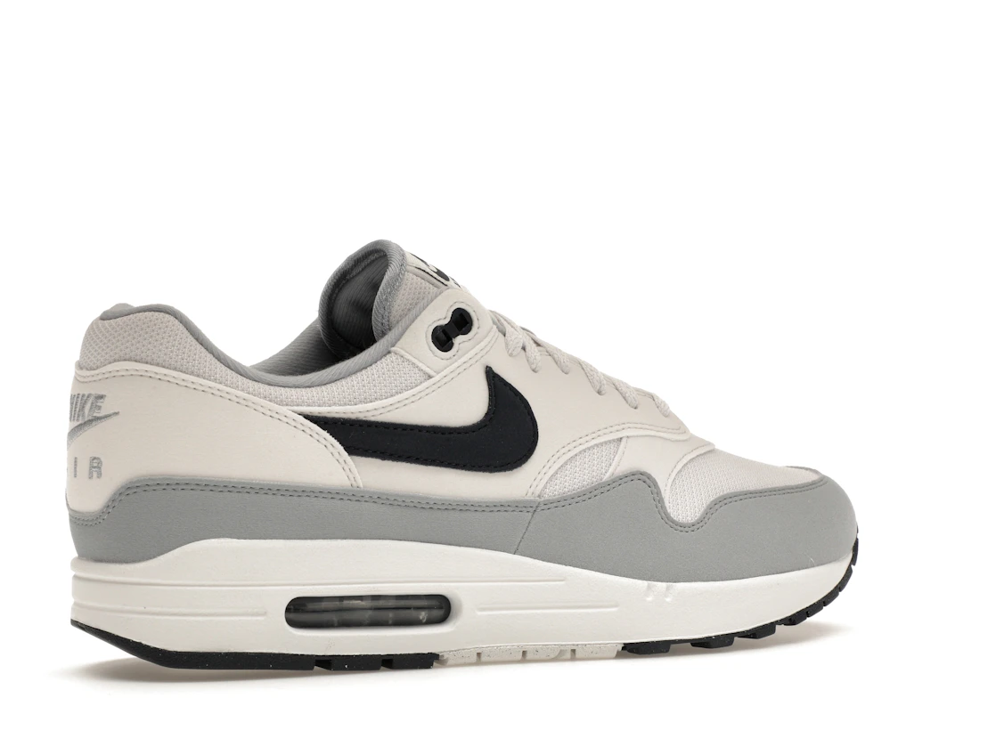 Vue 34 de Nike Air Max 1 Platinum Tint Dark Obsidian