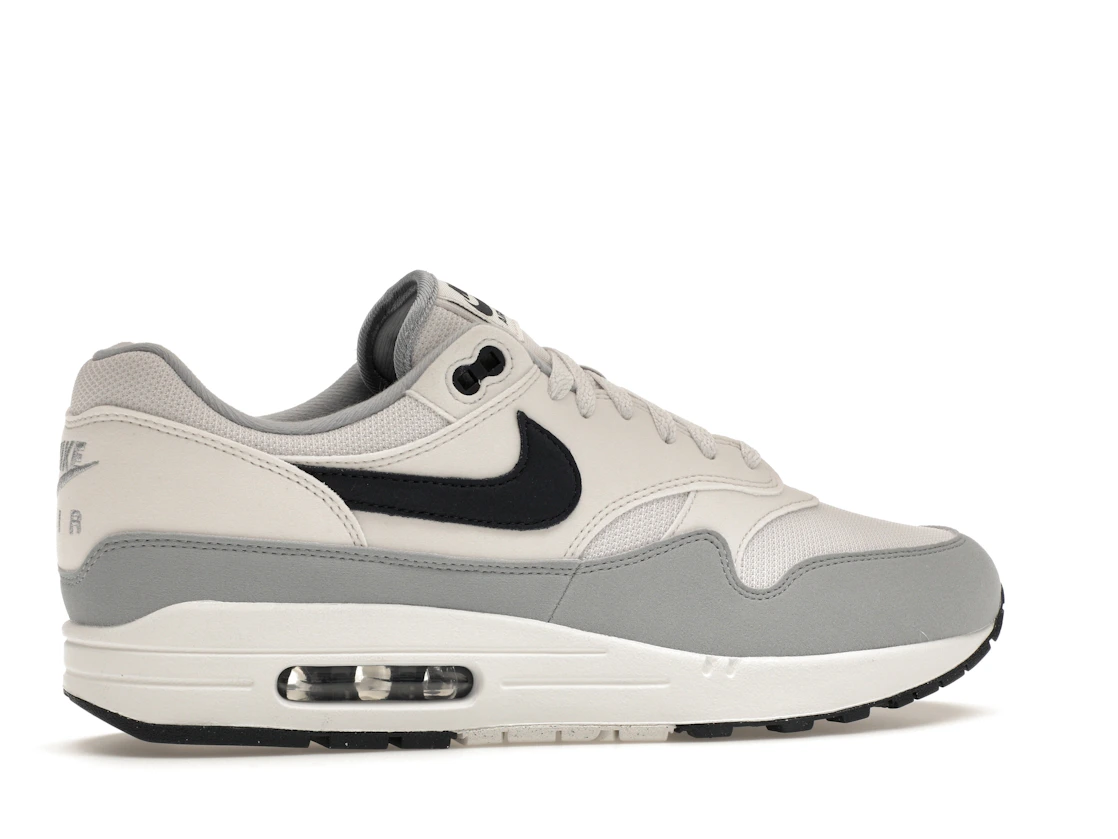Vue 35 de Nike Air Max 1 Platinum Tint Dark Obsidian