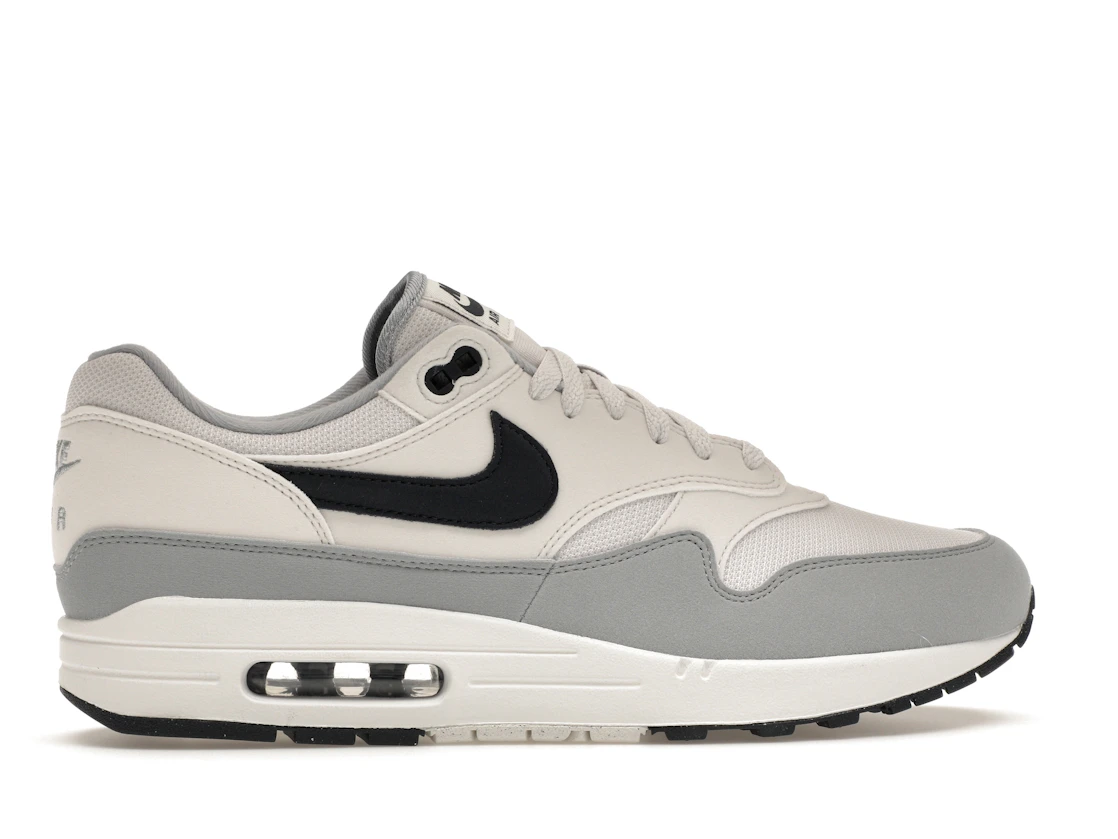 Vue 36 de Nike Air Max 1 Platinum Tint Dark Obsidian